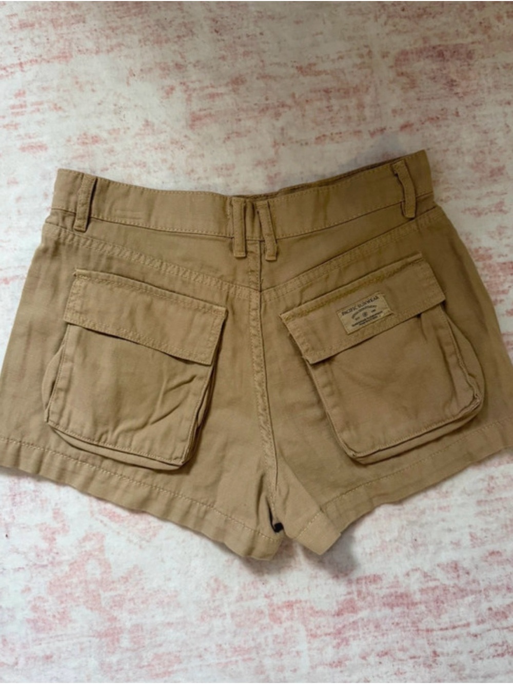 PacSun Women's Khaki Cargo Pocket Shorts